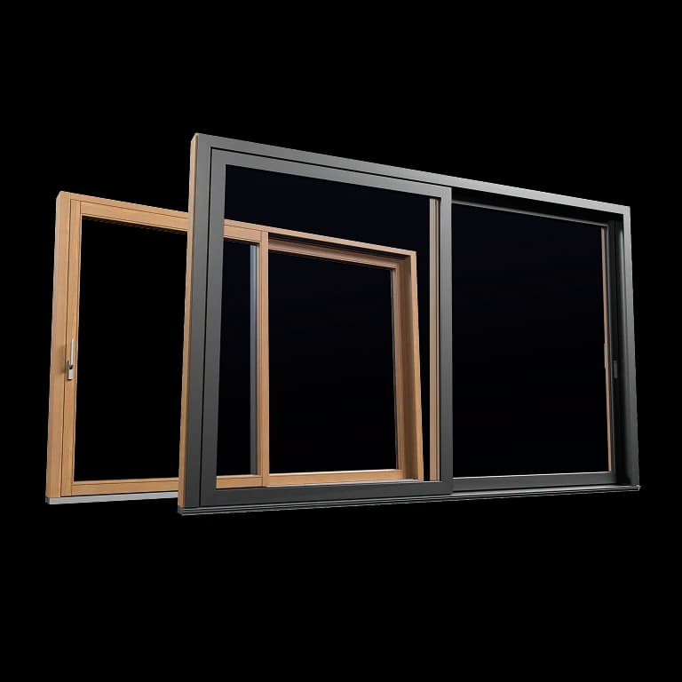 Drewniano-aluminiowe drzwi podnoszono-przesuwne HST