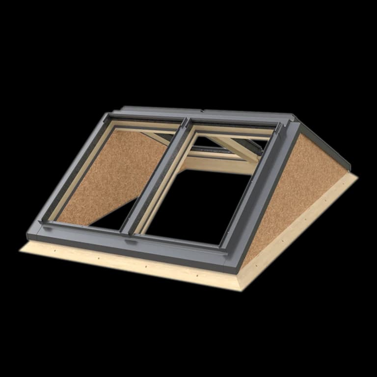 Dwuspadowy system do dachów płaskich